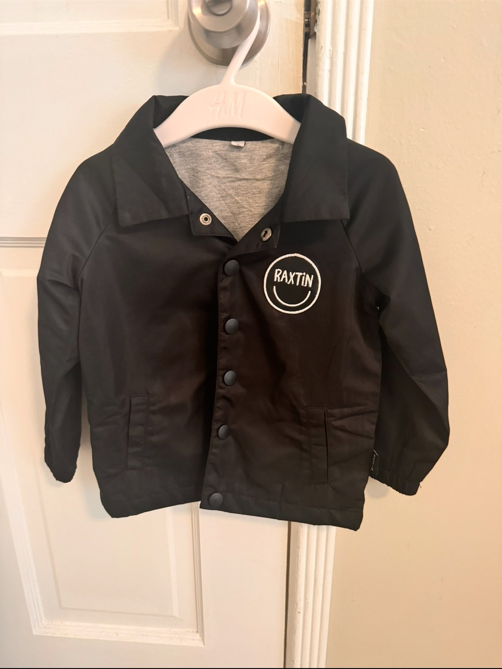Raxtin Black Skater Jacket - Picture 2 of 3